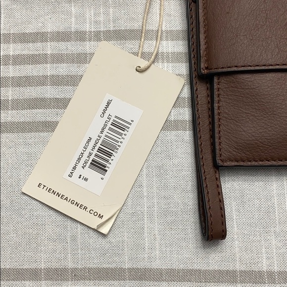 Etienne Aigner Leather Adeline Handle Wristlet NWT - Picture 7 of 7